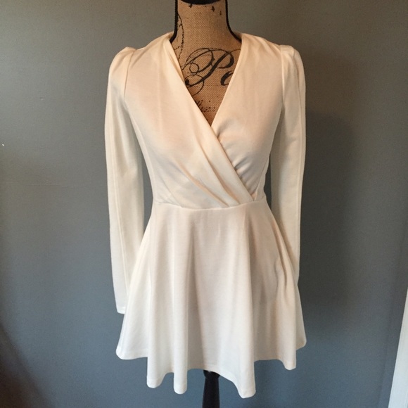 Missguided Dresses & Skirts - - MISSGUIDED long sleeve white dress